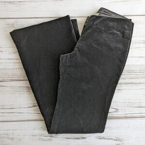 H&M Bootcut Black Velvet Trousers Sz 6
